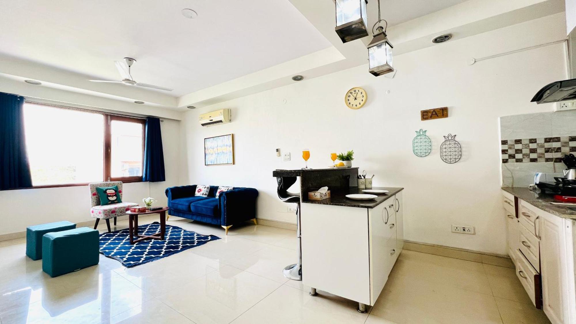 Olive Serviced Apartments - Defence Colony Yeni Delhi Oda fotoğraf